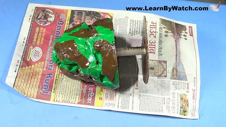 Make Govardhan Parvat using Newspaper (DIY) | Learn By watch craft