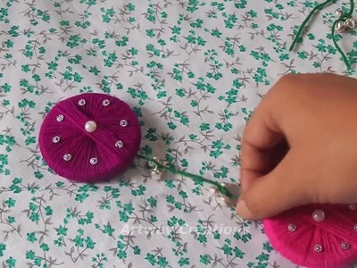 Nice Bangle and Woollen Craft Idea || Best out of Waste Bangles and wool || DIY out of Waste
