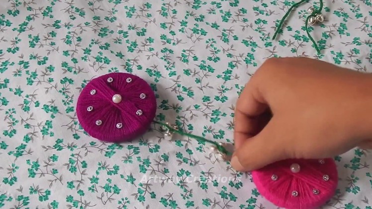 Nice Bangle and Woollen Craft Idea || Best out of Waste Bangles and wool || DIY out of Waste