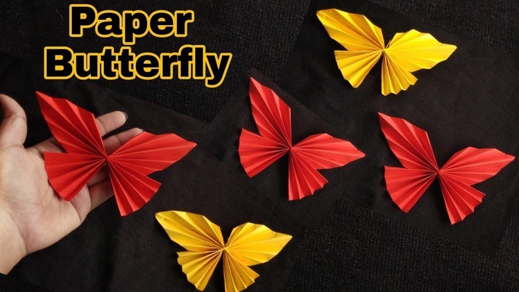 Paper Butterfly Making|DIY Butterfly|Easy origami butterfly|Paper craft|ArtHolic KM