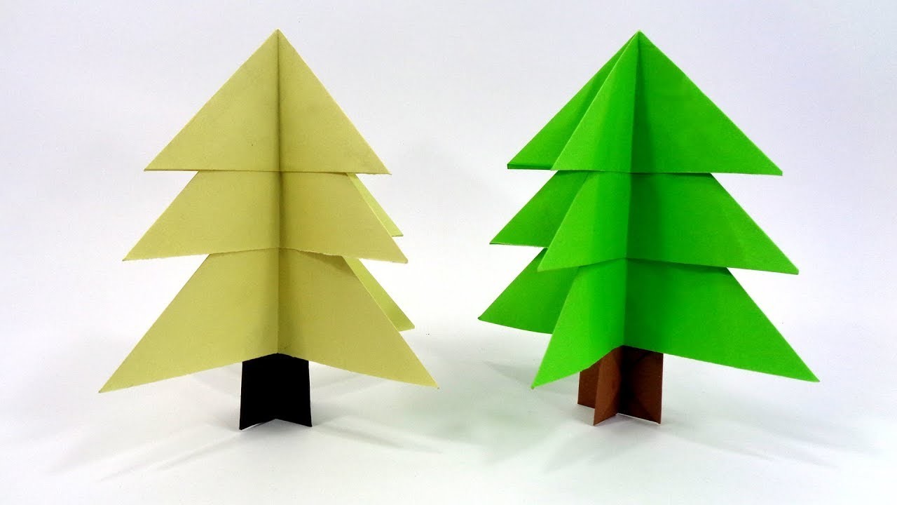 Paper Christmas Tree Making Idea, DIY Easy Christmas Craft