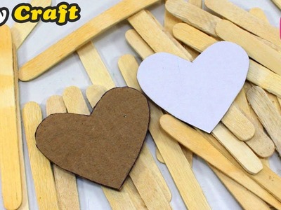 Popsicle Sticks Reuse Craft idea | Easy Craft | Wall Decor 2018 By Sonali Creations