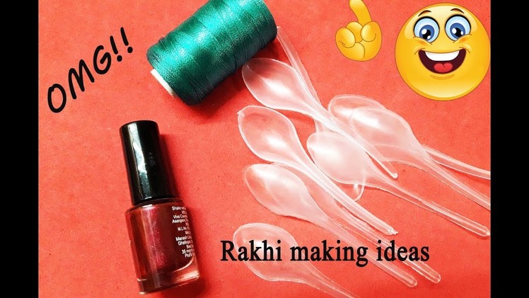 Rakhi making ideas with waste plastic spoon at home | spoon craft idea