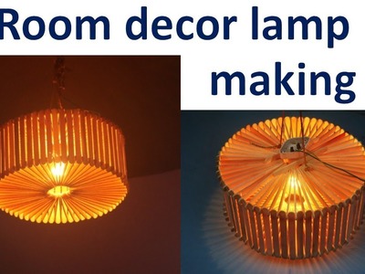 Room decorative lamp making with ice cream stick || Ice cream stick craft || best art and craft