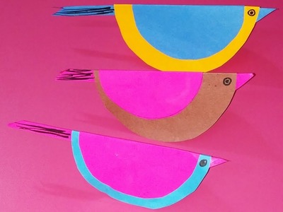 Swinging Paper Bird|| Dancing Origami Bird||Rocking Birds Paper Craft|DIY:Paper Bird|