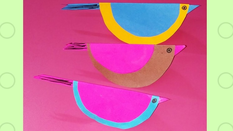 Swinging Paper Bird|| Dancing Origami Bird||Rocking Birds Paper Craft|DIY:Paper Bird|