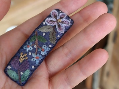 프랑스자수 헤어핀 만들기 │ Hand Embroidery Hairpin │ How To DIY Craft Tutorial
