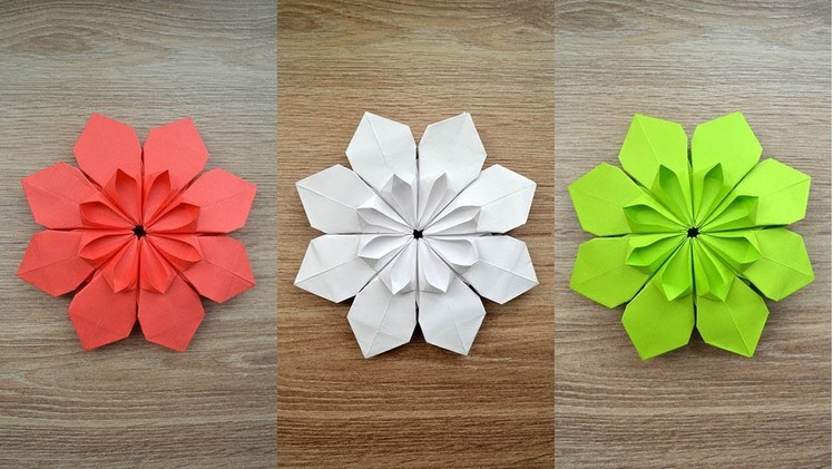 Very beautiful Paper FLOWER Origami Craft Decoration Tutorial DIY
