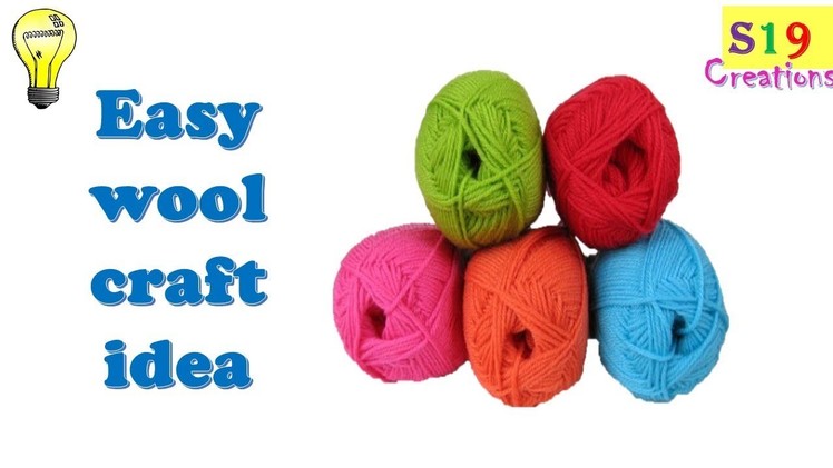 Wool craft ideas | diy gift | diy arts and crafts | easy wool craft ideas | bag charms | kids craft