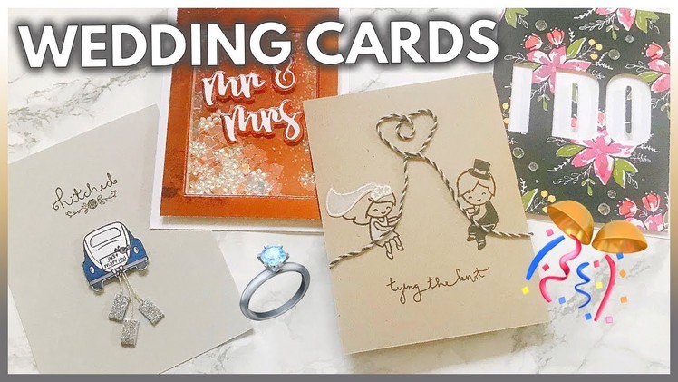 4 Handmade WEDDING Card Ideas That Couples Will Love | DIY Engagement Card