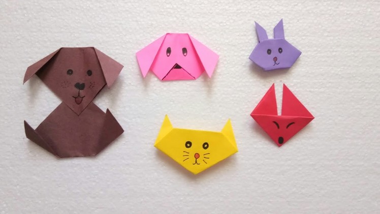 5 Best and easy paper animal tutorial for kids. Easy paper craft. Best out of waste