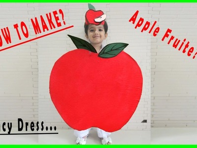 Apple. Fruit. kids.fancy dress.tutorial.DIY.easy.handmade.costume.idea.barbie doll