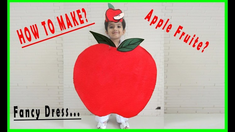 Apple. Fruit. kids.fancy dress.tutorial.DIY.easy.handmade.costume.idea.barbie doll