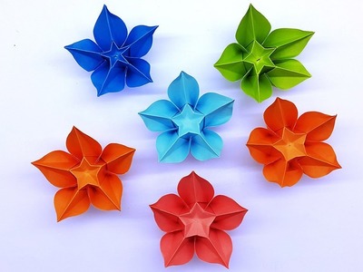 Carambola Flower Making Easy Origami Tutorial | Diy - Paper Crafts