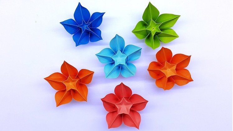 Carambola Flower Making Easy Origami Tutorial | Diy - Paper Crafts