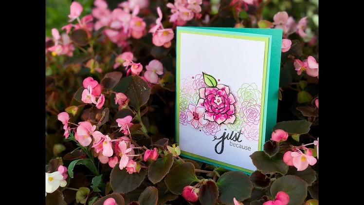 Craft Your Joy Card Tutorial: Whimsical Watercolor + Pattern Stamping
