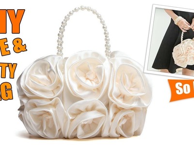 DIY Beautifull Purse Bag Zipper Rose HandBag Tutorial