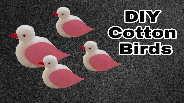 DIY Birds making |Cotton  birds making|DIY Cotton  Bird|Cotton Craft|Easy craft|ArtHolic KM