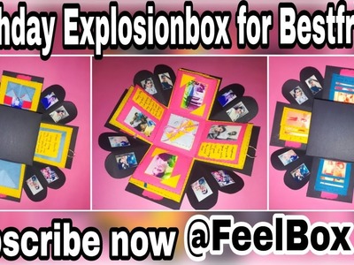 DIY Birthday Explosionbox for BEST FRIEND | gift for bestfriend birthday | handmadegifts by FeelBox