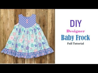 Diy Designer Baby Frock Full Tutorial