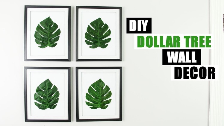 DIY DOLLAR TREE WALL DECOR DIY Palm Leaf Home Decor Idea