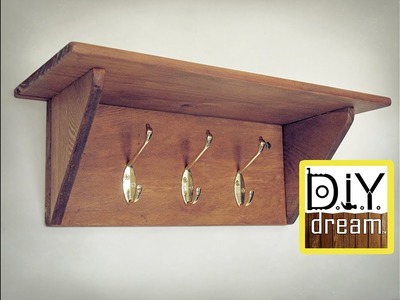 DIY Dream - Coat Hanger Shelf Tutorial - My first video tutorial! NEW!