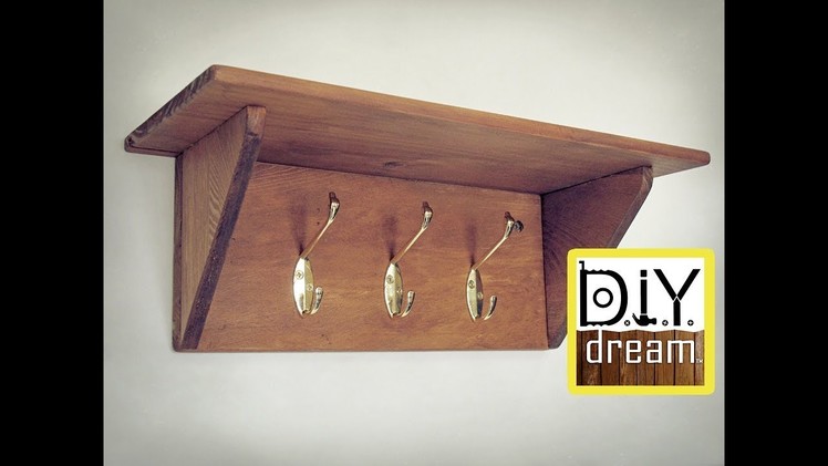 DIY Dream - Coat Hanger Shelf Tutorial - My first video tutorial! NEW!