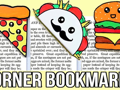 DIY FAST FOOD BOOKMARKS for Back To School | Easy & Cute School Supplies
