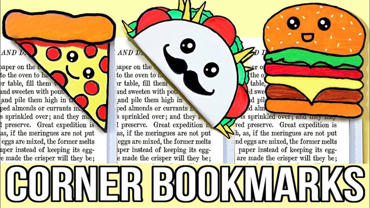 DIY FAST FOOD BOOKMARKS for Back To School | Easy & Cute School Supplies
