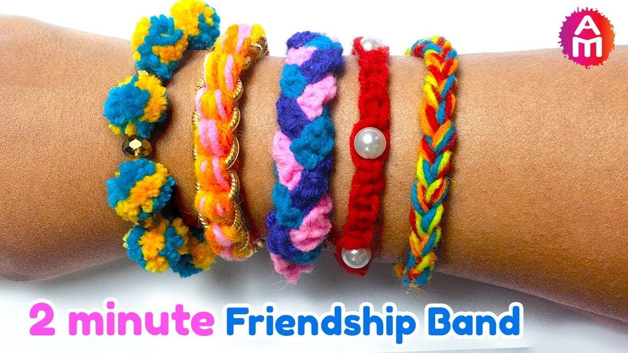 DIY Friendship Bracelets, How to make friendship band at home in 2 ...