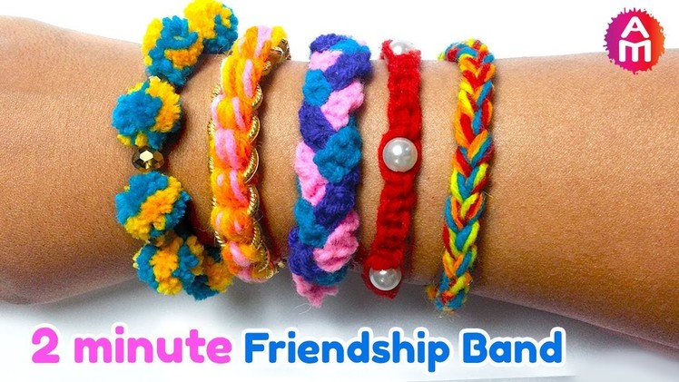 DIY Friendship Bracelets | How to make friendship band at home in 2 minutes | Artsy Madhu 29