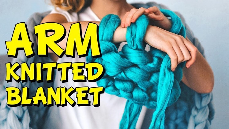DIY: How to hand knit an extra chunky merino blanket