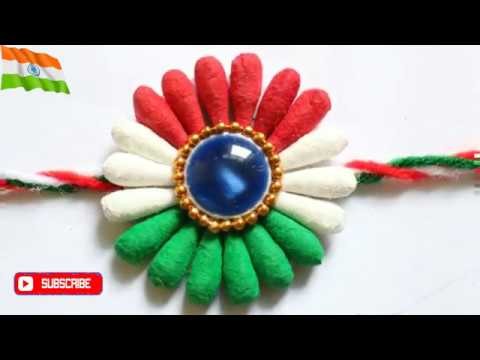 DIY Indian tricolor rakhi| Earbuds Rakhi| Rakhi for kids |Rakhi Making|#Rakhi| #Rakshabandhan