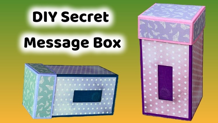 DIY Magic Message Box | Dual Slider Box | Magic Box | Design Credits : Handlavet