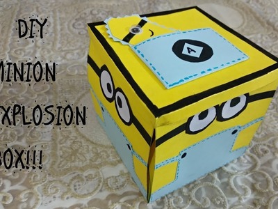 DIY MINION INSPIRED EXPLOSION BOX TUTORIAL!!!