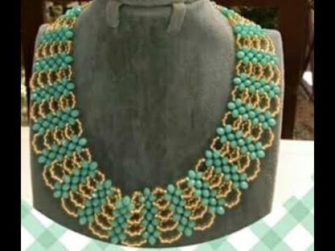 DIY on how to make this yellow and green beaded jewelry.