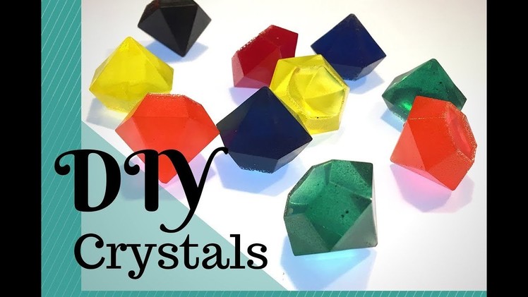 DIY Resin Gemstones, Rainbow Gem Tutorial