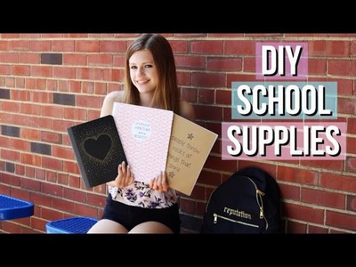 DIY School Supplies 2018 - Notebooks and Folders!