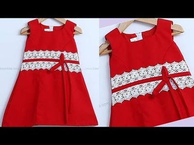 DIY Simple yet Stylish And Cute Baby Frock Full Tutorial