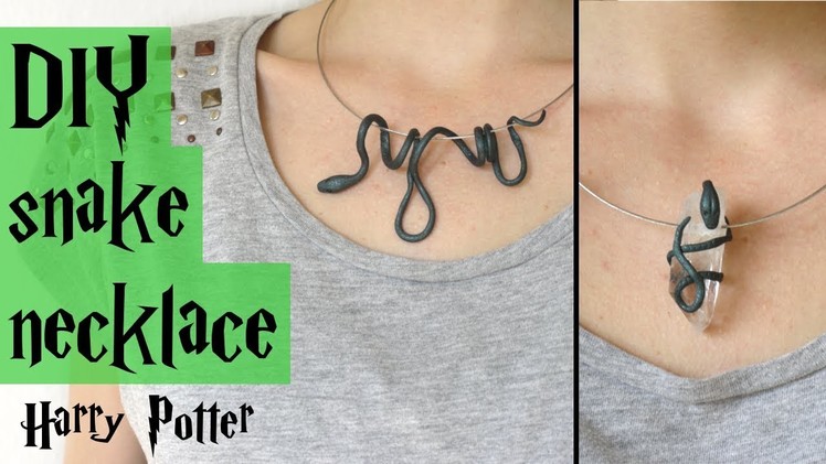 DIY snake necklace - Slytherin - Harry Potter tutorial