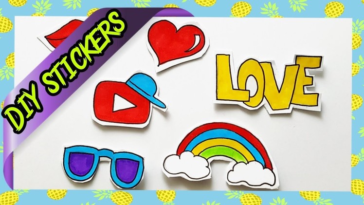 DIY Stickers without sticker paper | easy make sticker at home