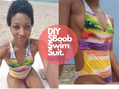 DIY Swimsuit Side Boob Bathing Suit Tutorial. SewBot #3