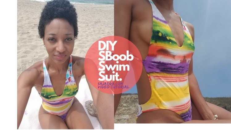 DIY Swimsuit Side Boob Bathing Suit Tutorial. SewBot #3
