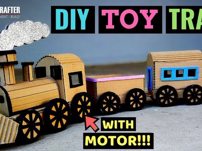DIY Toy Train with Motor – Cardboard Toy Train Tutorial
