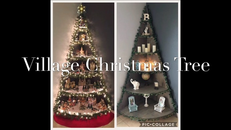 DIY Village Christmas Tree Stand Tutorial