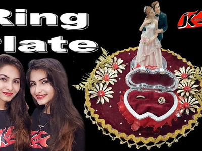 DIY Wedding Ring Plate Decoration - Decorative Engagement ring platter - JK Wedding Craft 160
