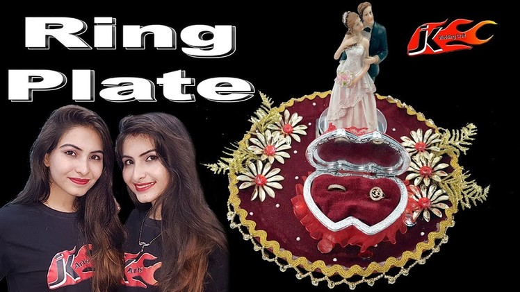 DIY Wedding Ring Plate Decoration - Decorative Engagement ring platter - JK Wedding Craft 160