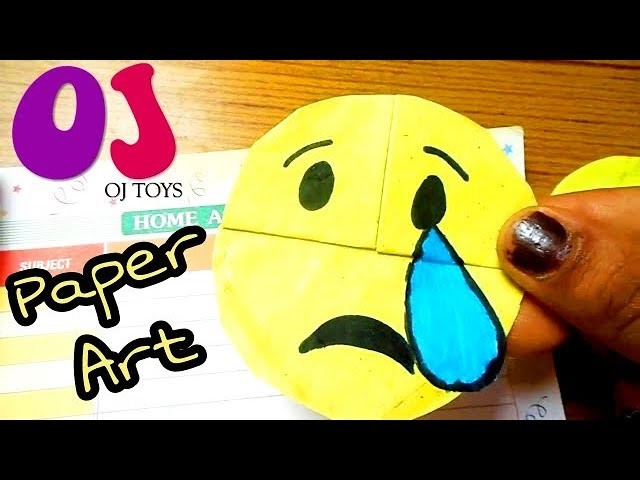 Emoji DIY Bookmark Corner | Paper Magic Card | Face Changer Tutorial For Kids