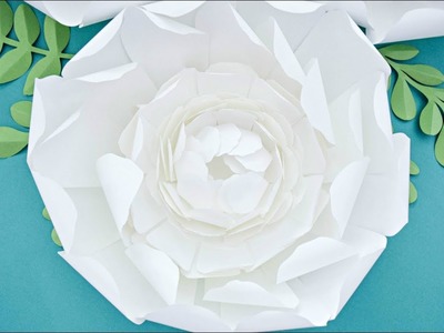 Giant Paper Peony Flower Tutorial - DIY Paper Flowers