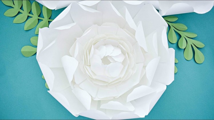 Giant Paper Peony Flower Tutorial - DIY Paper Flowers